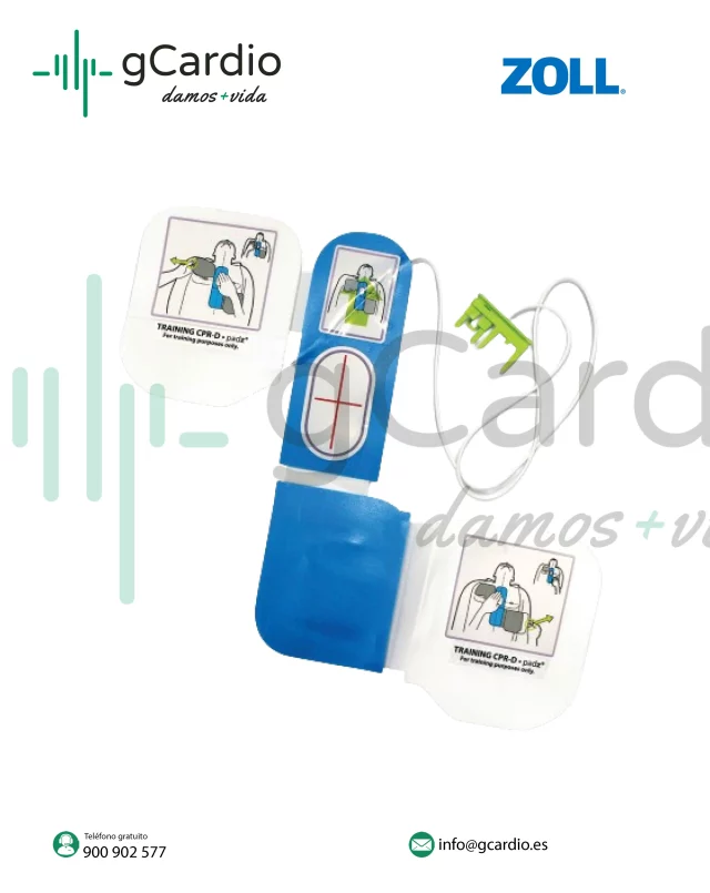ELECTRODO TRAINER CPR-D PADZ ZOLL + Gel Adhesivo Trainer
